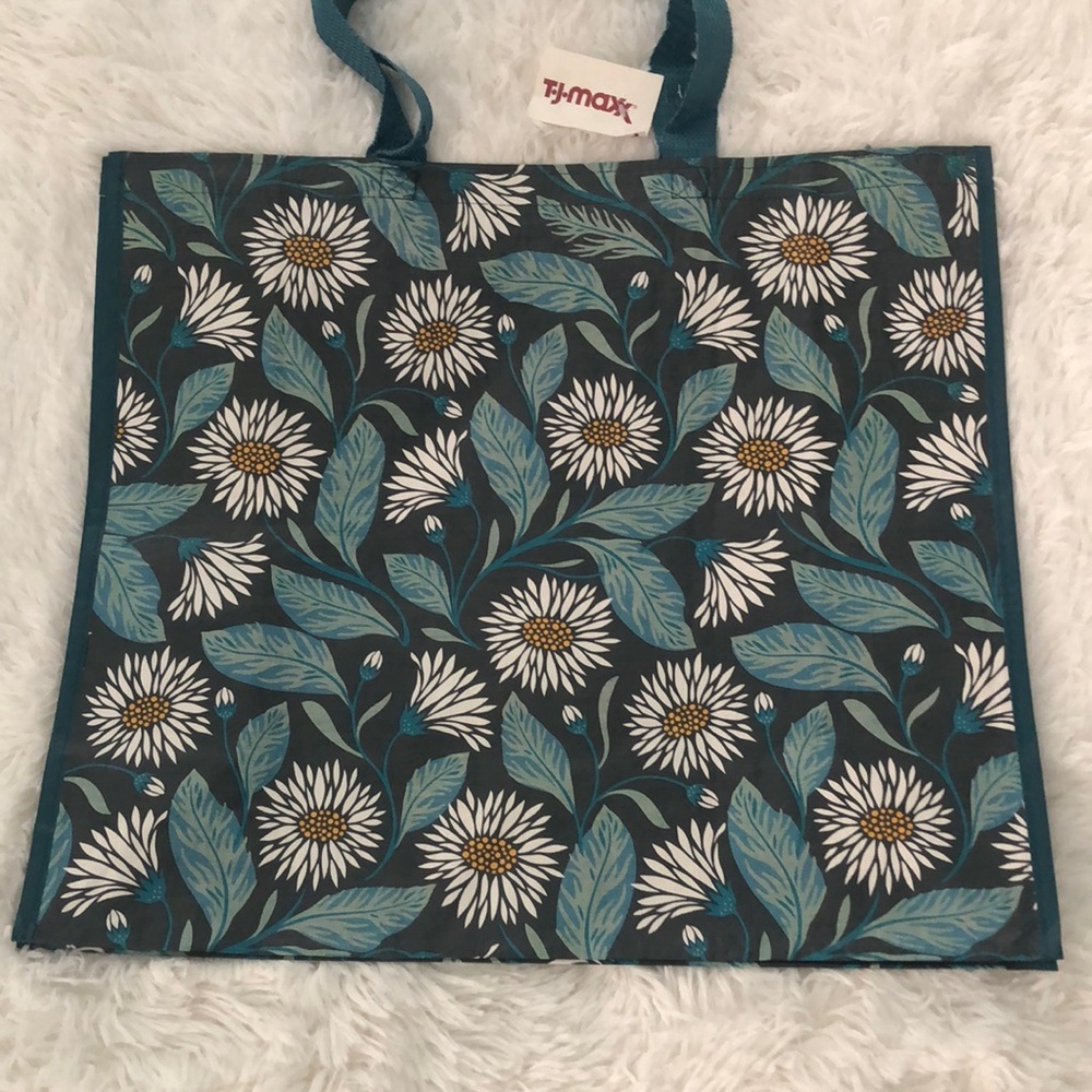 Reusable Shopping Bag Daisy Flower TJMaxx NWT